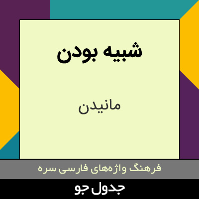 تصویری از شبیه بودن